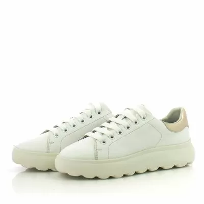 Дамски Сникърс GEOX - D45TCD D SPHERICA WHITE/LT GOLD