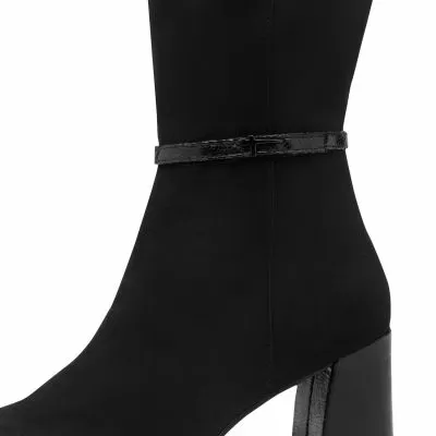 Ботуши На Ток TAMARIS - 1-25513-45-098 BLACK COMB