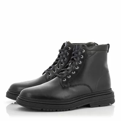 Мъжки Ежедневни Боти CLARKS - 26183262 BADBURY HI WP BLACK LEA