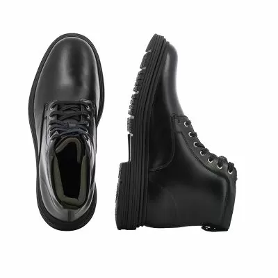 Мъжки Ежедневни Боти CLARKS - 26183262 BADBURY HI WP BLACK LEA