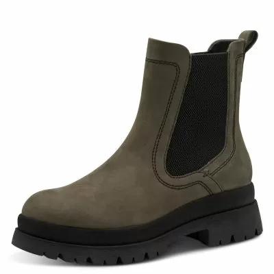 Дамски Равни Боти TAMARIS - 1-25423-45-722 OLIVE