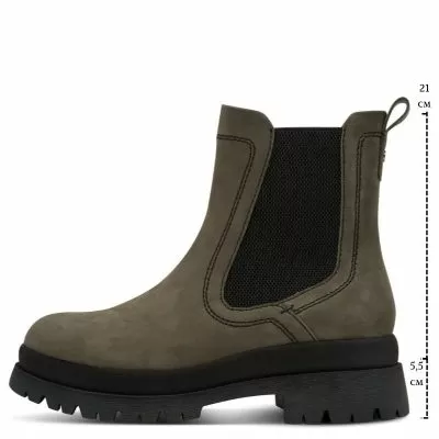 Дамски Равни Боти TAMARIS - 1-25423-45-722 OLIVE