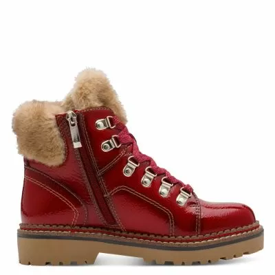 Дамски Равни Боти TAMARIS - 1-26264-43-524 RED PATENT
