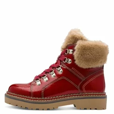 Дамски Равни Боти TAMARIS - 1-26264-43-524 RED PATENT