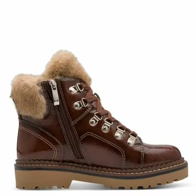 Дамски Равни Боти TAMARIS - 1-26264-43-359 BROWN PATENT