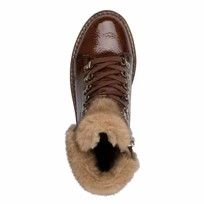 Дамски Равни Боти TAMARIS - 1-26264-43-359 BROWN PATENT