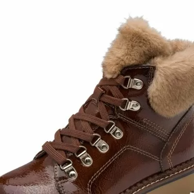 Дамски Равни Боти TAMARIS - 1-26264-43-359 BROWN PATENT