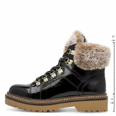 Дамски Равни Боти TAMARIS - 1-26264-43-018 BLACK PATENT