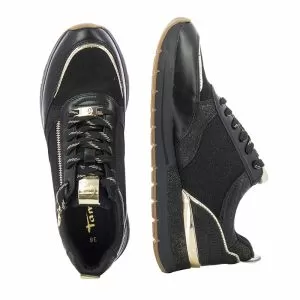 Дамски Сникърс TAMARIS - 1-1-23832-20 048  BLACK/GOLD