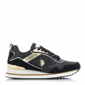 Дамски Сникърс  U.S. POLO - FEY003A SHINY -BLK