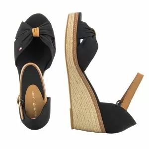 Дамски сандали на платформа TOMMY HILFIGER - W00906-black201