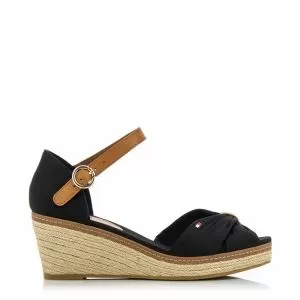 Дамски сандали на платформа TOMMY HILFIGER - W00906-black201
