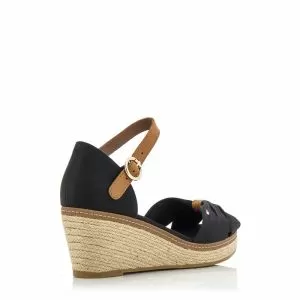 Дамски сандали на платформа TOMMY HILFIGER - W00906-black201