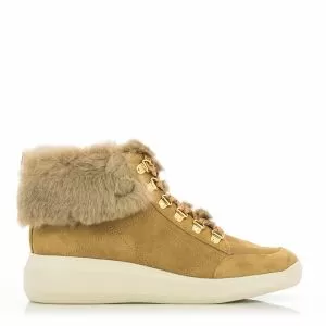 Дамски спортни боти GEOX - d04apc-camel/beige202