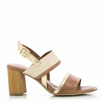 Дамски сандали на ток TAMARIS - 28384-cognaccomb211