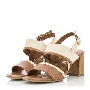 Дамски сандали на ток TAMARIS - 28384-cognaccomb211