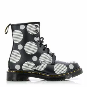 Дамски кубинки DR.MARTENS - 26876009 1460 SMOOTH   POLKA DOT BLACK