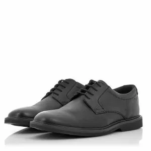 Мъжки ежедневни обувки CLARKS - 26163239 CLARKS Atticus LTLace Black Leather 01