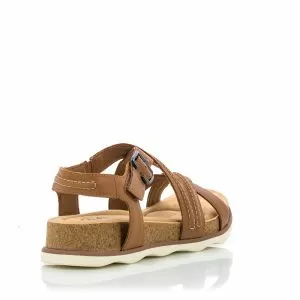 Дамски сандали комфот CLARKS - 26165120 Brynn Ave Light Tan Lea