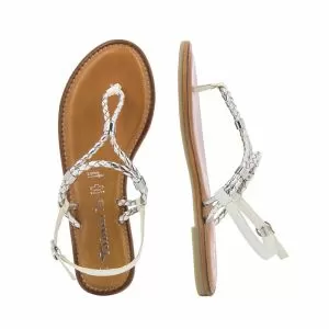 Дамски Равни Сандали   TAMARIS - 1-1-28135-28 911   SILVER/WHITE