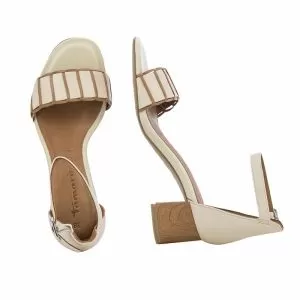 Дамски сандали на ток TAMARIS - 1-1-28259-28  431 IVORY/MUSCAT