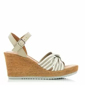 Дамски Сандали На Платформа  TAMARIS - 1-1-28346-28  404 BEIGE/STRIPES