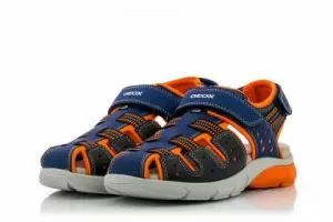 Детски сандали момче GEOX - j929dd-navy/orangess19