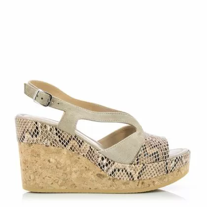 Дамски Сандали На Платформа   COMFORT SHOES - 1932 CAMOSCIO BEIGE