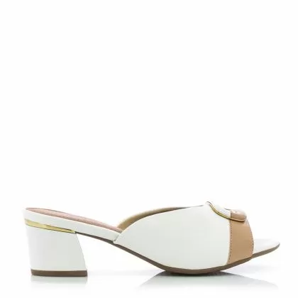 Чехли На Ток  PICCADILLY - 54210500000001 BRANCO/VERNIZ