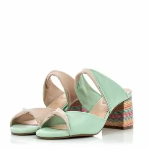 Чехли На Ток  DONNA ITALIANA - 10448-507-667X BADEN GO-667 MESTICO MOZART WAN GREEN MA