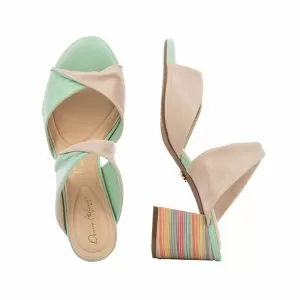 Чехли На Ток  DONNA ITALIANA - 10448-507-667X BADEN GO-667 MESTICO MOZART WAN GREEN MA