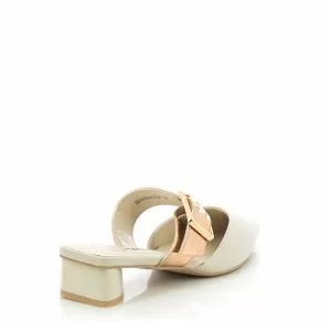 Чехли На Ток  BETSY - 927075/07-03E  BEIGE/GOLD