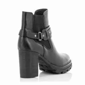 Дамски Боти На Ток  TAMARIS - 1-1-25437-29  003 BLACK LEATHER