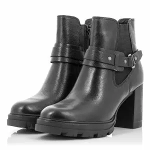Дамски Боти На Ток  TAMARIS - 1-1-25437-29  003 BLACK LEATHER