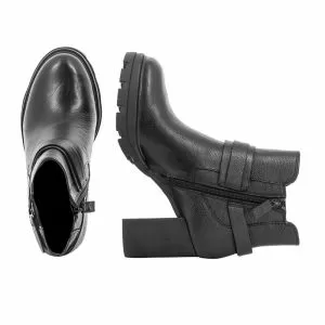 Дамски Боти На Ток  TAMARIS - 1-1-25437-29  003 BLACK LEATHER
