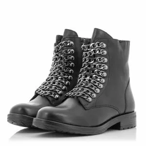 Дамски Равни Боти CARLO FABIANI - TOP 37 BLACK LEATHER