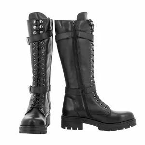 Дамски офицерки CARLO FABIANI - AMAYA 04 BLACK LEATHER