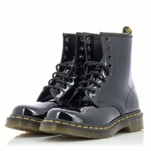 Дамски Кубинки DR.MARTENS - 11821011 1460W BLACK/PATENT LAMPER