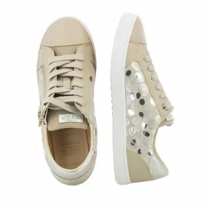 Сникърс Момичета GEOX - J02D5B C0475 JR KILWI GIRL BEIGE/SILVER