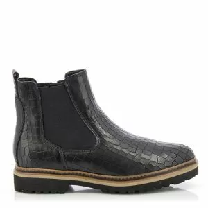Дамски Равни Боти  TAMARIS - 1-1-25436-29  028 BLACK CROCO