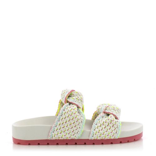 Дамски Плажни Чехли PETIT JOLIE-PJ7315 KNIT FLAT OFF WHITE