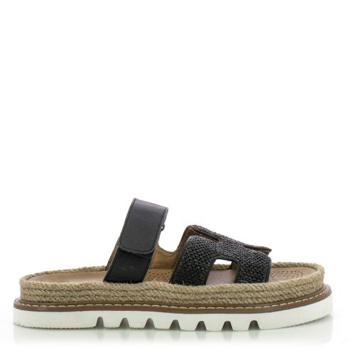 Дамски Равни Чехли CARLO FABIANI-229-122 BLACK/BEIGE