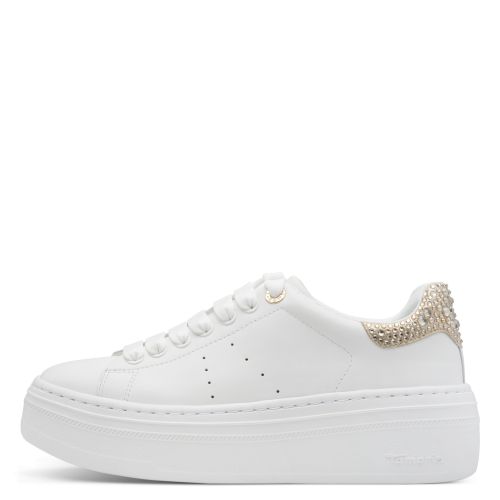Woman`s Sneakers TAMARIS-1-23755-45-118 WHT/CHAMPAGNE