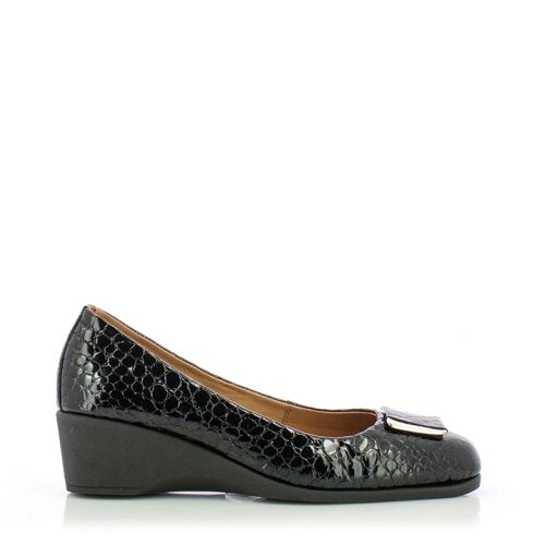 Дамски Обувки На Платформа VERONELLA - 25140128 BLACK CROCCO