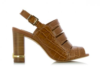 Дамски сандали на ток JORGE BISCHOFF - 21054022-brownss18
