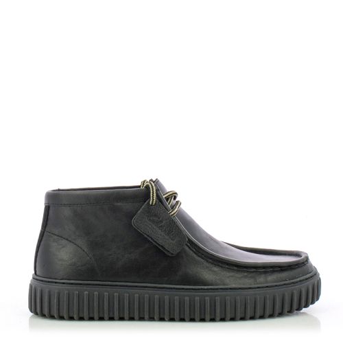 Мъжки Ежедневни Боти CLARKS - 26178264 TORHILL HI BLACK LEATHER
