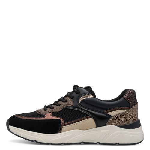 Дамски Сникърс TAMARIS - 1-23745-43-096 BLACK/COPPER