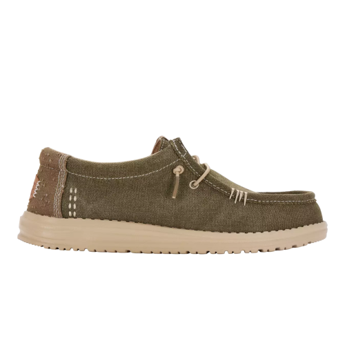 Мъжки Ежедневни HEY DUDE-43084-3YT WALLY WORKWEAR GREEN/CREAM