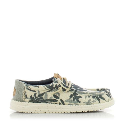 Мъжки Ежедневни HEY DUDE-43087-0OF WALLY PALM EGRET/BLUE