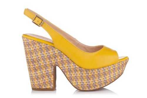 Дамски сандали с висок масивен ток Bottero